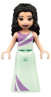 LEGO Friends Emma, Lavender and Light Aqua Dress minifigure