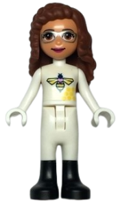 LEGO Friends Olivia, White Bee Suit and Black Boots minifigure