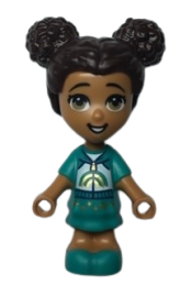 LEGO Friends Liz - Micro Doll with Dark Turquoise Dress and Rainbow Hoodie minifigure