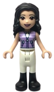 LEGO Friends Emma, Lavender Vest, White Trousers with Black Boots minifigure