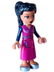 LEGO Friends Hale - Magenta Jacket and Skirt, Silver Shoes minifigure