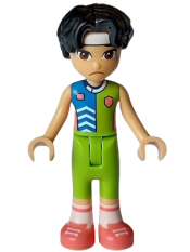 LEGO Friends Niko - Lime, Blue, and Coral Sports Uniform minifigure