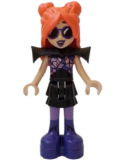 LEGO Friends Ley-La (Paisley Persona) - Black Shoulder Pads, Dark Purple Boots, Platform Soles minifigure