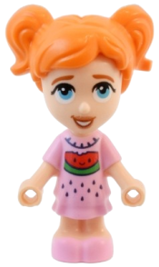 LEGO Friends Ella - Micro Doll, Bright Pink Watermelon Dress minifigure