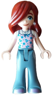 LEGO Friends Paisley - Bright Pink Tank Top, Sand Blue Trousers Bell-Bottoms, Medium Lavender Shoes set