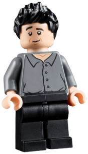 LEGO Ross Geller, Dark Bluish Gray Shirt minifigure