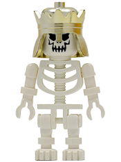 LEGO Skeleton with Evil Skull, Crown minifigure