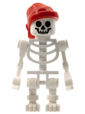 LEGO Skeleton, Fantasy Era Torso with Standard Skull, Mechanical Arms, Red Bandana minifigure