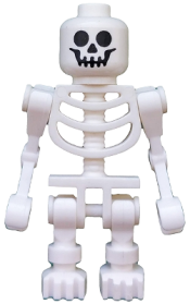 LEGO Skeleton, Fantasy Era Torso with Standard Skull, Mechanical Arms Bent minifigure