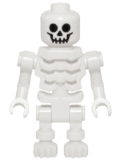 LEGO Skeleton with Standard Skull, Angular Rib Cage, Bent Arms minifigure