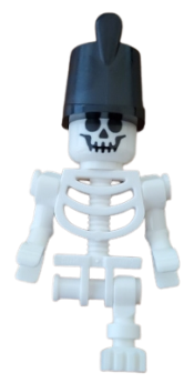 LEGO Skeleton with One Leg and Imperial Guard Hat minifigure