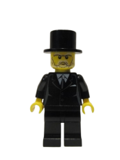 LEGO Suit Black, Top Hat - Sleigh Driver minifigure