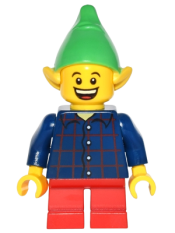 LEGO Elf - Plaid Button Shirt minifigure