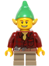 LEGO Elf - Dark Red Flannel Shirt minifigure