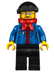 LEGO Winter Holiday Train Station Bus Driver minifigure