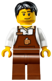 LEGO Christmas Train Ride Barista minifigure