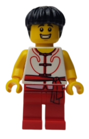 LEGO Dragon Boat Race Team Red/White Member 3 minifigure