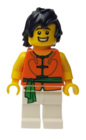 LEGO Dragon Boat Race Team Green/Orange Member 1 minifigure