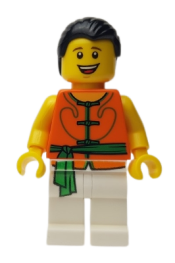 LEGO Dragon Boat Race Team Green/Orange Member 4 minifigure