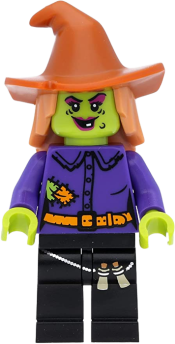 LEGO Wacky Witch - Dark Orange Floppy Hat minifigure