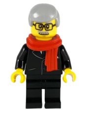 LEGO Mayor, Lion Dance, Red Scarf, Black Suit minifigure