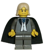 LEGO Lucius Malfoy, Dark Gray Suit Torso, Dark Gray Legs minifigure