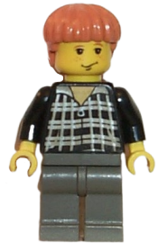 LEGO Ron Weasley, Black and White Plaid Shirt minifigure