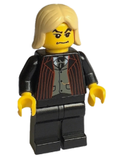 LEGO Lucius Malfoy, Black Suit Torso, Black Legs minifigure
