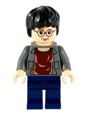 LEGO Harry Potter, Dark Bluish Gray Open Shirt Torso, Dark Blue Legs minifigure