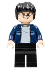 LEGO Harry Potter, Dark Blue Open Jacket with Stripe, Black Legs minifigure