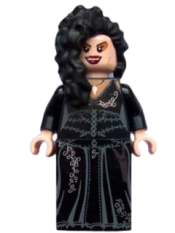 LEGO Bellatrix Lestrange, Printed Black Dress, Long Black Hair minifigure