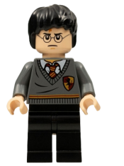 LEGO Harry Potter, Gryffindor Stripe and Shield Torso, Black Legs minifigure