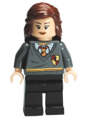 LEGO Hermione Granger, Gryffindor Stripe and Shield Torso, Black Legs minifigure