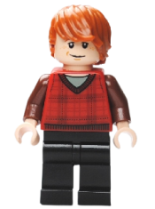 LEGO Ron Weasley, Tartan Vest, Black Legs minifigure