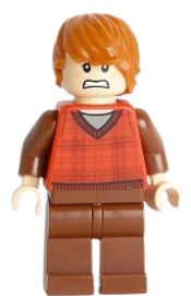 LEGO Ron Weasley, Red Tartan Sweater minifigure