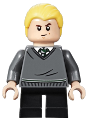 LEGO Draco Malfoy, Slytherin Sweater, Black Short Legs minifigure