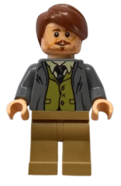LEGO Professor Remus Lupin, Dark Bluish Gray Jacket, Olive Green Vest minifigure