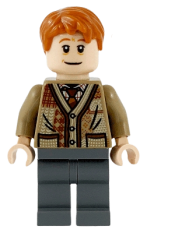 LEGO Arthur Weasley, Dark Tan Sweater, Dark Bluish Gray Legs minifigure