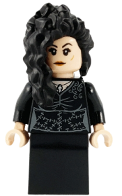 LEGO Bellatrix Lestrange, Black Dress, Long Black Hair minifigure