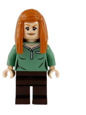 LEGO Ginny Weasley, Sand Green Polo Shirt minifigure