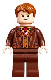 LEGO Fred Weasley, Reddish Brown Suit minifigure