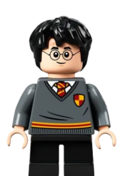 LEGO Harry Potter, Gryffindor Sweater with Crest, Black Short Legs minifigure