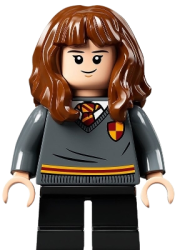 LEGO Hermione Granger, Gryffindor Sweater with Crest, Black Short Legs minifigure