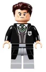 LEGO Tom Riddle, Black Long Hogwarts Coat and Vest, Light Bluish Gray Legs minifigure