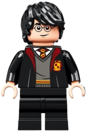 LEGO Harry Potter, Gryffindor Robe Open, Black Medium Legs minifigure
