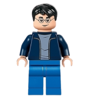 LEGO Harry Potter, Dark Blue Open Jacket, Blue Legs minifigure