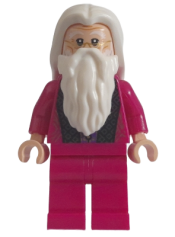 LEGO Albus Dumbledore, Magenta Robe, Plain Legs minifigure