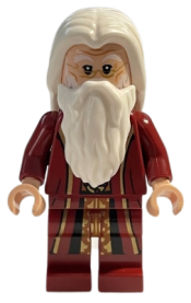 LEGO Albus Dumbledore, Dark Red Robe, White Hair minifigure
