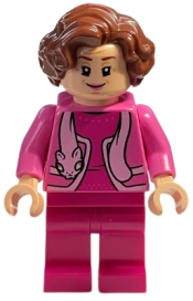 LEGO Professor Dolores Umbridge, Dark Pink Jacket with Cat Scarf minifigure