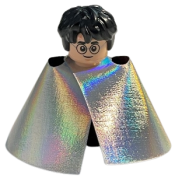LEGO Harry Potter, Gryffindor Robe Open, Sweater, Shirt and Tie, Black Short Legs, Invisibility Cloak minifigure